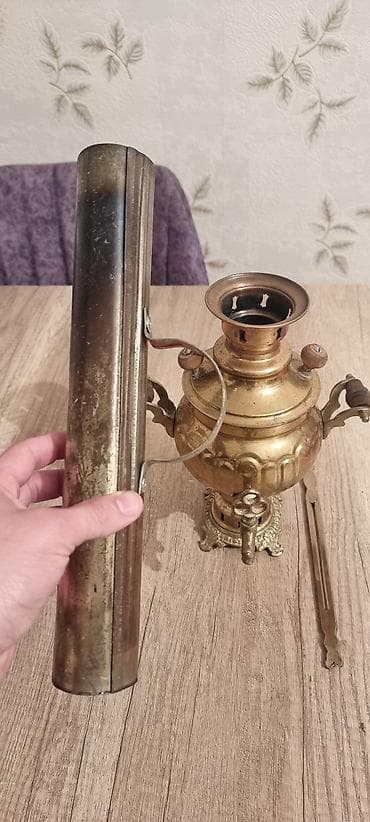 samovarı: Misin samovar dəsti – bəzək və çay dəmləmək üçün klassik model - — 4