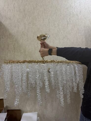 listur alti: Çılçıraq, 3 lampa, Xrustal — 3