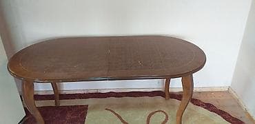 Qonaq masası, Açılan, Oval masa