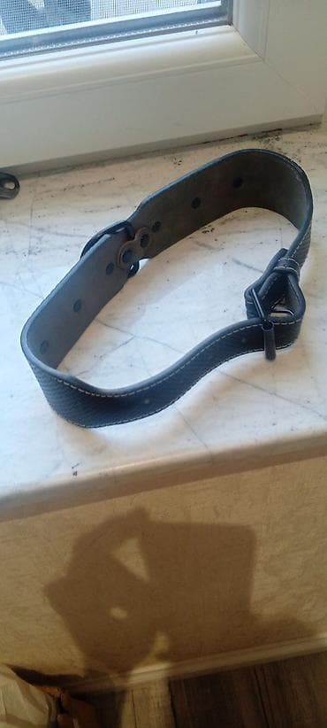 it üçün kemer: Möhkəm it boyunluğu - Material: qalın süni/deri tipli kəmər hissəsi — 3