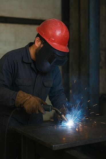 dəmir hasarlar: Qaynaq aparatı Elektrod — 1