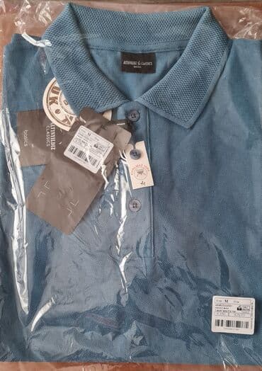 son zeng koynekleri ucun sekiller: Мужское поло, Massimo Dutti, M, цвет - Голубой — 5