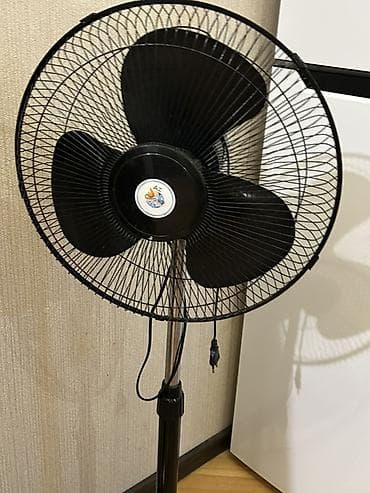 su dalğası feni: Dayaq tipli elektrik ventilyatoru - Rəng: qara - 3 qanadlı başlıq — 2