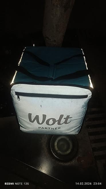 Termo izotermal çatdırılma çantası - Rəng: firuzə mavi, qara — 2