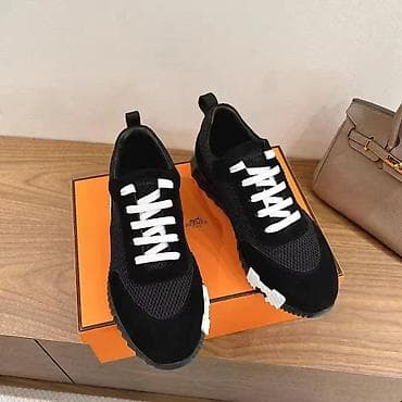 Hermès Bouncing Sneakers idman ayaqqabısı – qara rəng Çatdırılma var