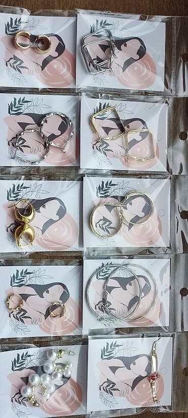 Hər biri 5₼. Qadınlar üçün bijuteriya dəsti – müxtəlif formalı