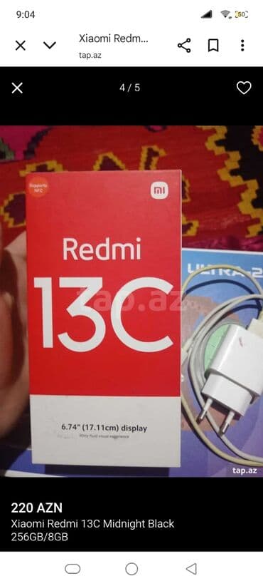 mi 12 t: Redmi 13C, 256 GB, rəng - Qara — 4