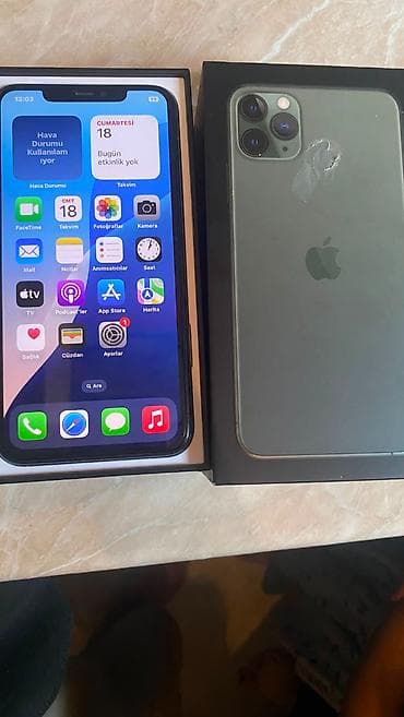 dubai iphone: IPhone 11 Pro Max, 64 GB, Yaşıl, Face ID — 1