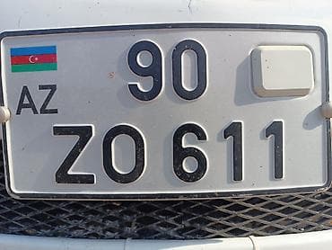 Aksesuarlar və tüninq: AZ dövlət nömrə nişanı: 90 ZO 611 - Seriya: ZO - Region kodu: 90 - Ön — 2