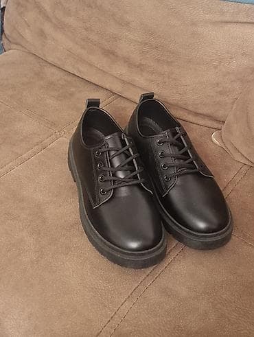 Ботинки: Qara dəri/eko-dəri klassik bağlamalı ayaqqabı.38,5 razmer - Rəng: tam — 3