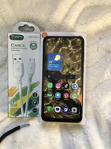 infinix telefon: Samsung Galaxy A35, 128 GB, rəng - Qara, İki sim kartlı — 1