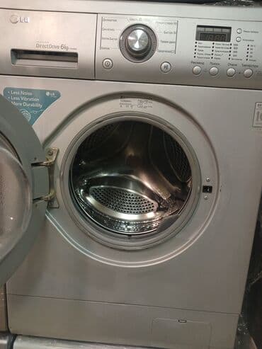 averlok maşını: Paltaryuyan maşın LG, 6 kq, İşlənmiş, Avtomat, Qurutma var, Kredit yoxdur, Ödənişli çatdırılma, Pulsuz çatdırılma, Ünvandan götürmə — 3