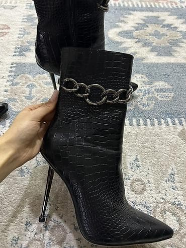 сапог бортовой: Размер: 38, цвет - Черный, Новый — 2