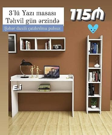 Yazı masası 115 azn rəng seçimi var çatdırılma var endirimli qiymətlə