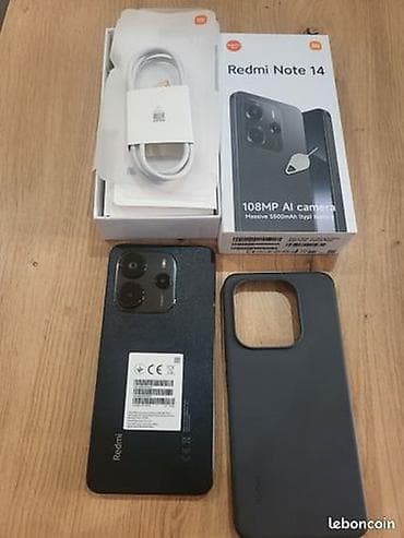 aiphone 6 plus: Redmi Note 14, 256 GB, rəng - Qara, Face ID — 3