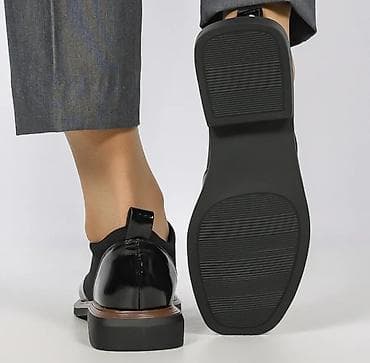 Ботинки и ботильоны: Qadınlar üçün italyan dizaynlı loafer ayaqqabılar Ölçü 38 - Rəng: qara — 2