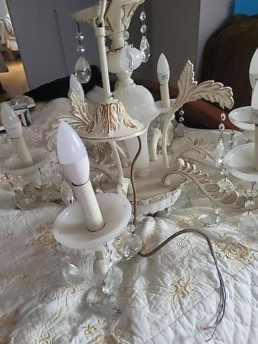 islenmis samovar: Çılçıraq, 6 lampa, Xrustal — 3