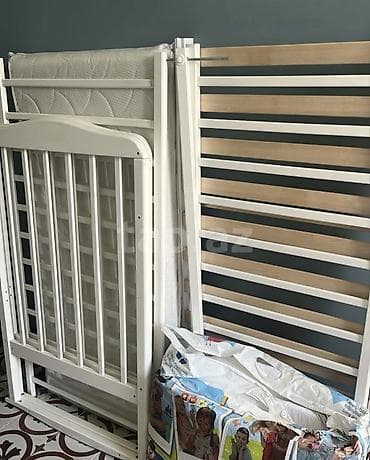 besik ucun tul: Oğlan və qız üçün, Dördbucaq, Beşik, Dəst ilə, Matras ilə, Yellənmə mexanizmsiz — 3