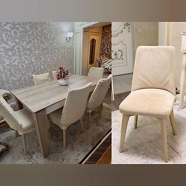 AmlMasa dəsti 400azn satılır masa açılır 6 stuldu ünvan Neftçilər — 1