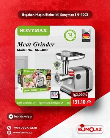 Plitələr və bişirmə panelləri: Ət çəkən maşın Yeni — 1