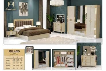 yatag dedi: 2 təknəfərlik çarpayı, Dolab, Termo, Komod, Türkiyə, Yeni — 24