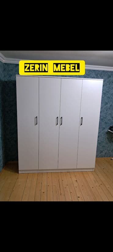 ışkaf: Açılan, 4 qapılı Düz dolab, Qarderob, paltar dolabı — 1