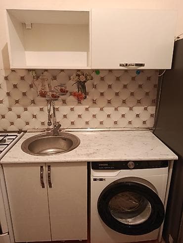 mermer masalar: Mətbəx mebel dəsti - Rəng: ağ, parlaq səthli fasadlar - Üst örtük — 2