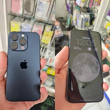 soyuducular ikinci el: IPhone 15 Pro, 128 GB, Blue Titanium, Face ID — 2