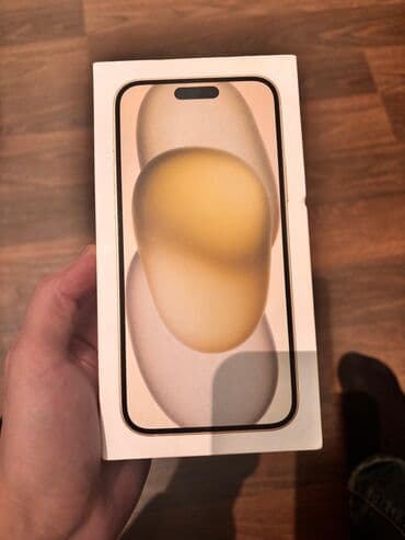 iphone se telefon: IPhone 15, 256 GB, Sarı, Face ID — 4