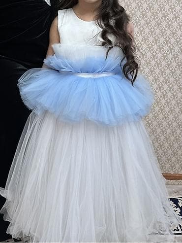 Qiz uşaqi üçün zərif ziyafət/libas Yaş 5-6-7 uygundu Bir defe — 4