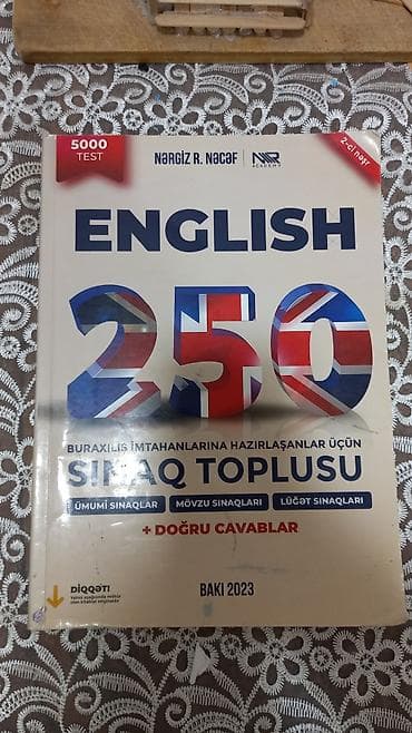 Kitablar və jurnallar: Məhsul: İngilis dili üzrə hazırlıq və sınaq kitabları dəsti Tərkib: - — 2