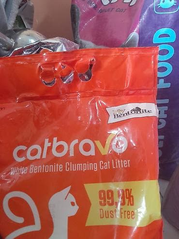 şotland pişiklər: Məhsullar: Pişik qumu və quru yem çeşidləri 1) Catbravo White — 1