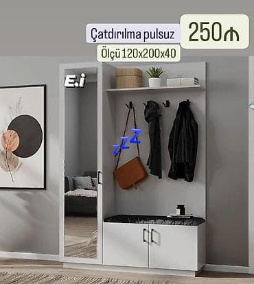 taxt kravat islenmis: Dehliz dolabı — 1