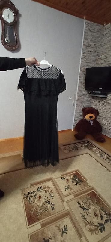 Личные вещи: Qara zərif don - Rəng: qara - Model: midi uzunluqda, xətkeş büzməli — 1