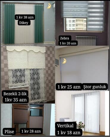 Pərdə və jalüzlər: 🟣 *Yeni ve sifarişlə* 🟣Vertikal Jalüz 🟣 *1kv 18₼ 20,25,2835, 38 azn — 1