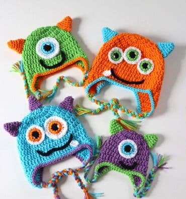 uşaqlar üçün yun papaqlar: Toxunma uşaq papaqları — 4