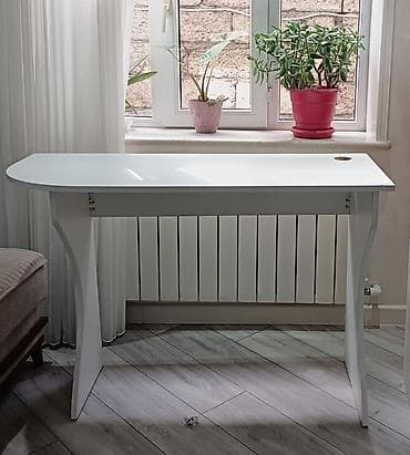 130x80 masa: Düz masa, Polkasız, Siyirməsiz, MDF, Zəmanətsiz, Kredit yoxdur — 1