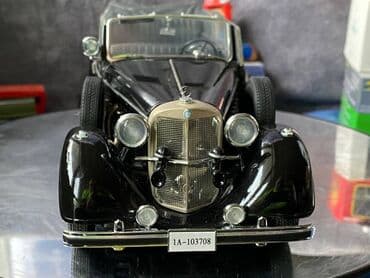 metbex tavan modelleri: Коллекционная модель Mercedes-Benz 770K Pullman W150 Black 1938 Road — 9