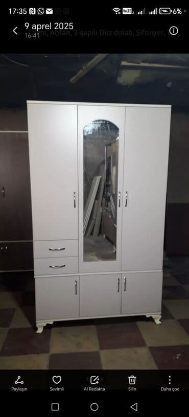 kombi ucun şkaf: Yeni, Açılan, 3 qapılı Düz dolab, Şifonyer, Rusiya — 11