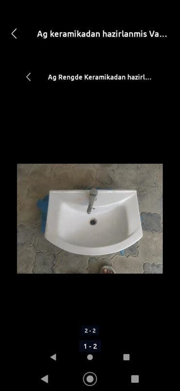 чугунная ванна продать: Ağ keramikadan hazirlanib qiriqi yoxduu — 2