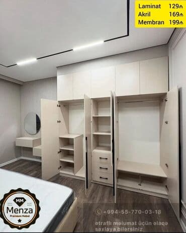 membran qapilar: Yeni, Açılan, 6 qapı Düz dolab, Qarderob, paltar dolabı, Rusiya — 2