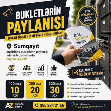 🚨 BUKLETLƏRİN PAYLANIŞI 🚨 📍 Sumqayıt ərazisində bukletlərin paylanışı