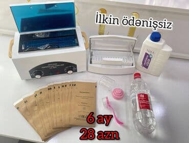 kosmetoloji avadanlıq: Sterilizer dəsti. Dəstə Suxajar, Spirt 1litr, Steril maye 1 litr — 1