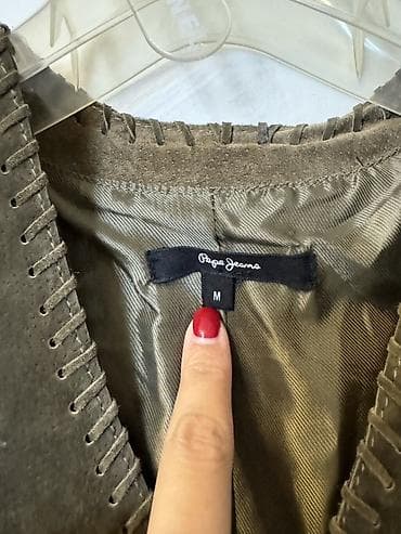 Pepe Jeans qadın geyimi – süet görünümlü, qolsuz mini don S/M - — 2