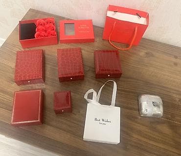 toxuma saplar: Hədiyyə paketi, rəng - Qırmızı — 1