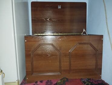 taxt ucun pakrivallar: Taxta sandıq/çemodan qutusu - Material: ağac (taxta), qəhvəyi şpon — 1