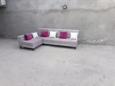 Künc divan, Yeni, Açılmayan, Bazasız, Vеlur parça, Ödənişli çatdırılma — 2