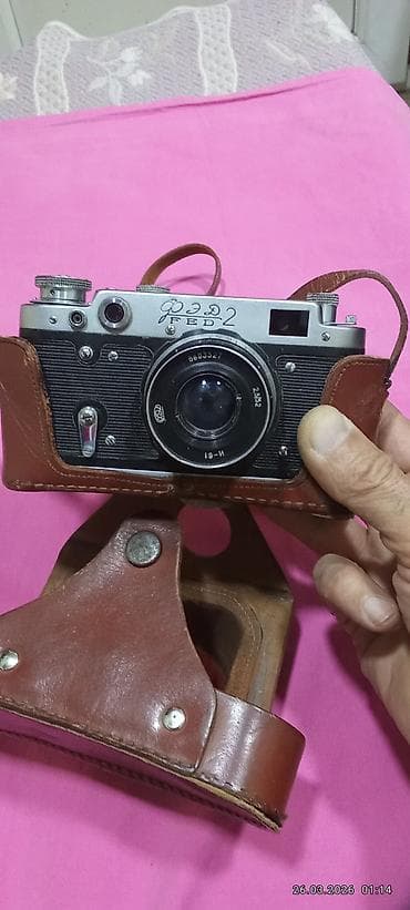 canon 600d kit: FED-2 film fotoaparatı + orijinal dəri futlyar - Tip: 35mm — 3