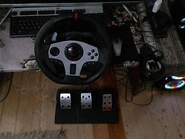 rollu maşın oyunu: Satılır: Pc gaming kampəter daxil Oyun sükan dəsti və pedallar + — 3