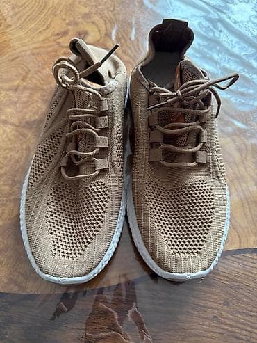 krasovka kişi: Kişi/Unisex idman ayaqqabısı – qəhvəyi (bej) rəng - Üst material — 4